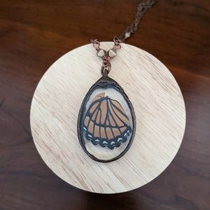 Handmade Copper Butterfly Necklace